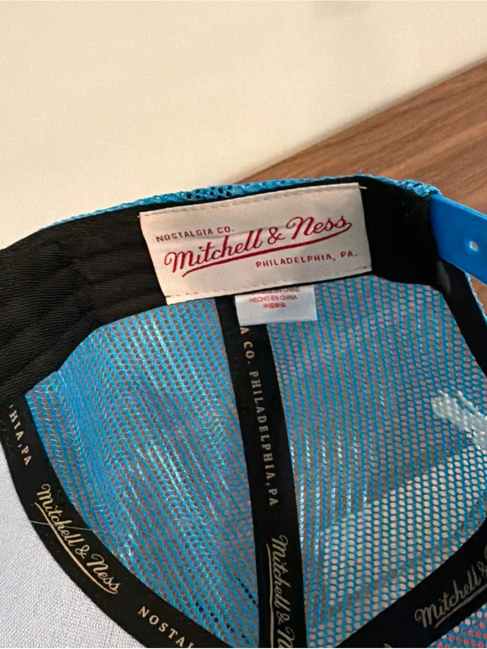 Mitchell & Ness blue mesh